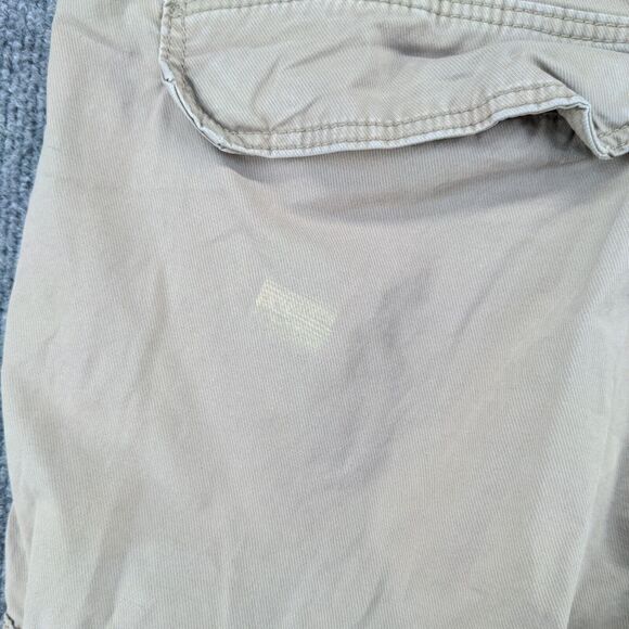 Divided H&M Men's Cargo Pants Tan Size 34 Flat Front Multi-Pocket Tapered Leg - Picture 8 of 12